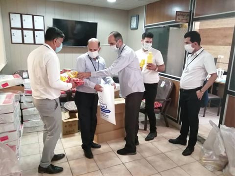 توزیع سه مرحله بسته کمک معیشتی بین کارگران و اعضای اتحادیه 1399